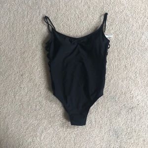 One Piece Black Bathing Suit